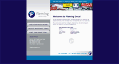 Desktop Screenshot of flemingdecal.com