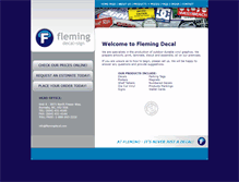 Tablet Screenshot of flemingdecal.com